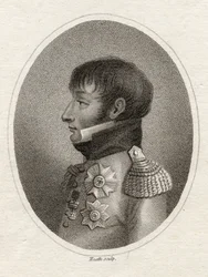 ルイス・ボナパルト（1778-1846）ヒースによって彫刻された「肖像画のギャラリー」からのオランダの王、1833年公開