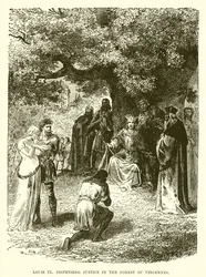 ルイ9世、ヴァンセンヌの森で正義を分配