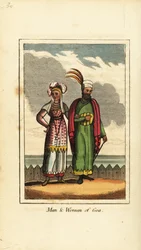 インド・ゴアの男と女