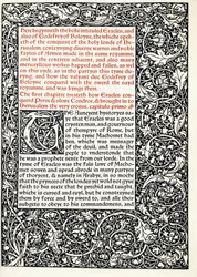 歴史的なイニシャル「G」と全ページ境界線のある原稿、1893年