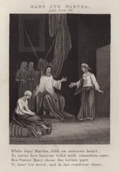 マリアとマルタ ルカによる福音書Xの42節（彫刻