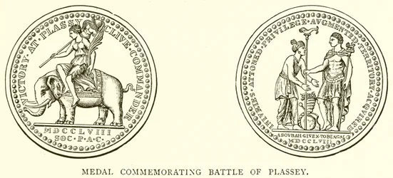 プラッシーの戦いを記念するメダル
