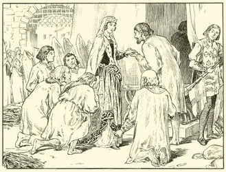 カレーの男性（紙にインク）