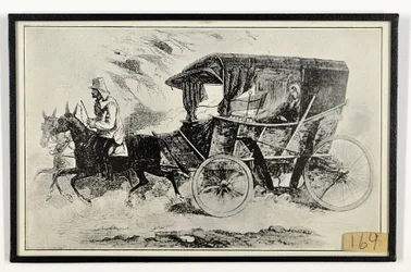 「The Illustrated London News」より、戦場でのナイチンゲール嬢の馬車