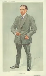 アーネストシャクルトン氏、南極、1909年10月6日、バニティフェア漫画