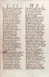 Ms326 f25r、John GowerによるConfessio Amantis（ベラムにペンとインク）