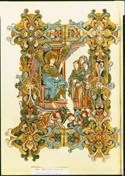 Ms 369 fol.21v 10世紀後半から11世紀初頭までのウィンチェスター教区の墓の聖女たち