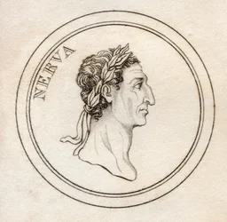 Nerva Caesar Augustus、「Crabb&39;s Historical Dictionary」より1825年（リソ）公開
