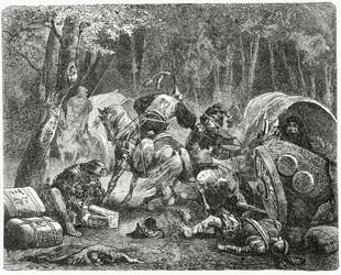 貴族の略奪旅行商人、1882