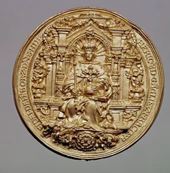 ヘンリー8世の封印の表紙（1491-1547）（金色）（裏面は181809を参照）