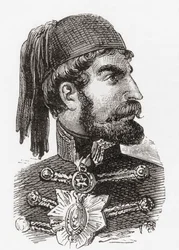 オマール・パシャ・ラタス（ウォードとロックの『イラストレイテッド・ヒストリー・オブ・ザ・ワールド』1882年頃より