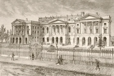 カナダ、トロント、オスグード・ホール（リトグラフ）