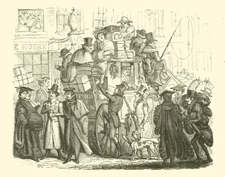 Oxford To London Coach (木版画)