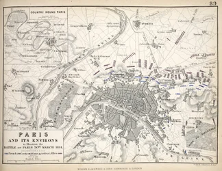 パリとその近郊、1814年3月30日のパリの戦いを説明する