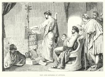 アンティオキアでのパウロとバルナバ（エングレービング