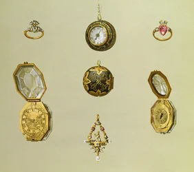 ポケットウォッチ、1890年に出版された「The Royal House of Stuart」のプレート XVIII
