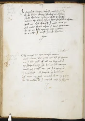 トーマス・ワイアット卿の詩、f.54v、1530-39年頃（紙にインク）