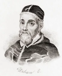 教皇アーバン VIII、c.1568 -1644、マフェオ バルベリーニ生まれ (彫刻)