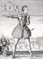 シモン・デ・パス（1595-1647）が彫刻したヘンリー皇太子（1594-1612）の肖像 1612年（エングレーヴィング）