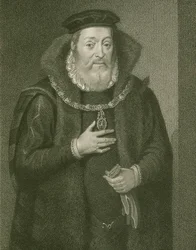 ジェームズハミルトン（1517-1575）の肖像アラン伯爵、「ロッジの英国の肖像」1822年