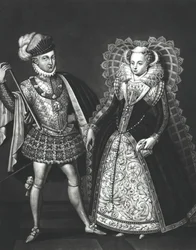 メアリークイーンオブスコッツ（1542-87）とヘンリースチュワート、ダーンリー卿（1545-67）の肖像、1565年6月29日