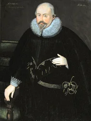 マッヘンのトーマス・モーガンの肖像（b.1568）c.1620（油彩・パネル）