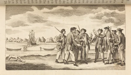 1772年の「Journal of the Resolution」の航海からの報道ギャング