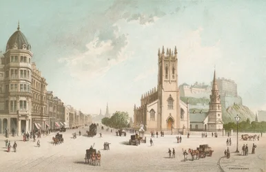 プリンセスストリートエディンバラ-ウエストエンド