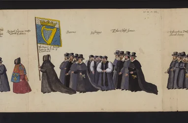 エリザベス1世の葬列（彩色済み彫刻