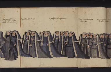 エリザベス1世の葬列（彩色済み彫刻