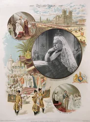 ビクトリア女王（1819-1901）は、1897年に彼女のダイヤモンドジュビリーの時代に描かれました。