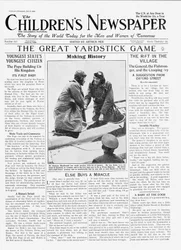 ラムゼイ・マクドナルド、首相として初めて飛行した男、「子供新聞」のフロントページ、1929年7月（新聞）