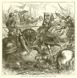 ボスワースフィールドの戦いでのリチャード3世、1485年