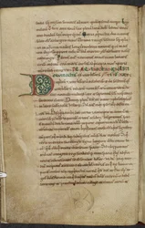 Royal 13. A.XI, f.59vInitial D.De temporum ratione. Bede the VenerableComputus and astronomyに関する作品集. 11世紀-12世紀