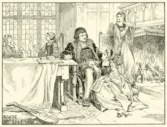 モレスチェルシーホームのシーン（紙にインク）