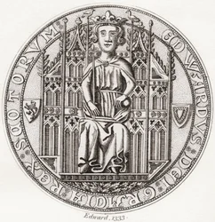 エドワード・ベリオルの印章、c。 1283-1367。