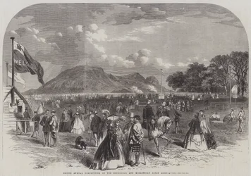 Edinburgh and Midlothian Rifle Associationの第2回年次大会（彫刻）。
