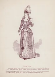 シェイクスピアの『ウィンザーの陽気な女房たち』。アン・ペイジ（リトグラフ