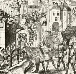 15世紀の包囲作戦、ウィリアムヒックマンスミスオーブリー（1858〜1916年）による「イングランドの国内および国内史」よりロンドン、1890年頃