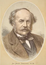ヘンリー・ローリンソン卿、J。ユーイング・リッチー著「The Pictorial Edition of the Life and Discoveries of David Livingstone」のイラスト。 A. Fullarton＆Co.、1876年