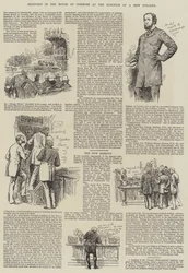 新議長選出の際の下院でのスケッチ（エングレーヴィング