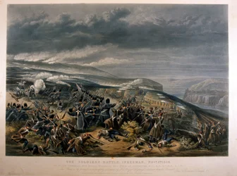 クリミア戦争中のインケルマンの戦いにおける兵士たち, 1854年11月5日, 1855