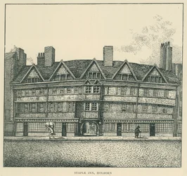 ステープル・イン、ホルボーン（リトグラフ）