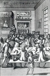 Vulgus Britannicus、1710年から撮影したEdward Ward作のCoffeehouse Mob