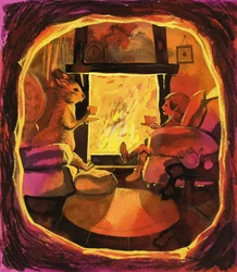 エルフとリスはナッツを開けることを祝います