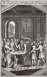 司教ボナーの前のWmヘイルの検査、Foxes Martyrs c.1703の図解