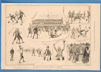 フットボール・アソシエーション・カップのファイナル・タイ、「Illustrated Sporting and Dramatic News」。