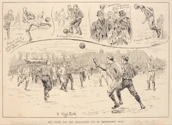 ケニントンオーバルで行われたアソシエーションカップの決勝戦、「Illustrated Sporting and Dramatic News」。