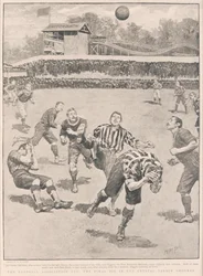 サッカー協会カップ-クリスタルパレスグラウンドでの最後の引き分け、1895