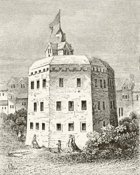 ウィリアムヒックマンスミスオーブリー（1858〜1916年）による「イングランドの国内および国内史」からのサザークグローブ座、ロンドン発行、1890年頃